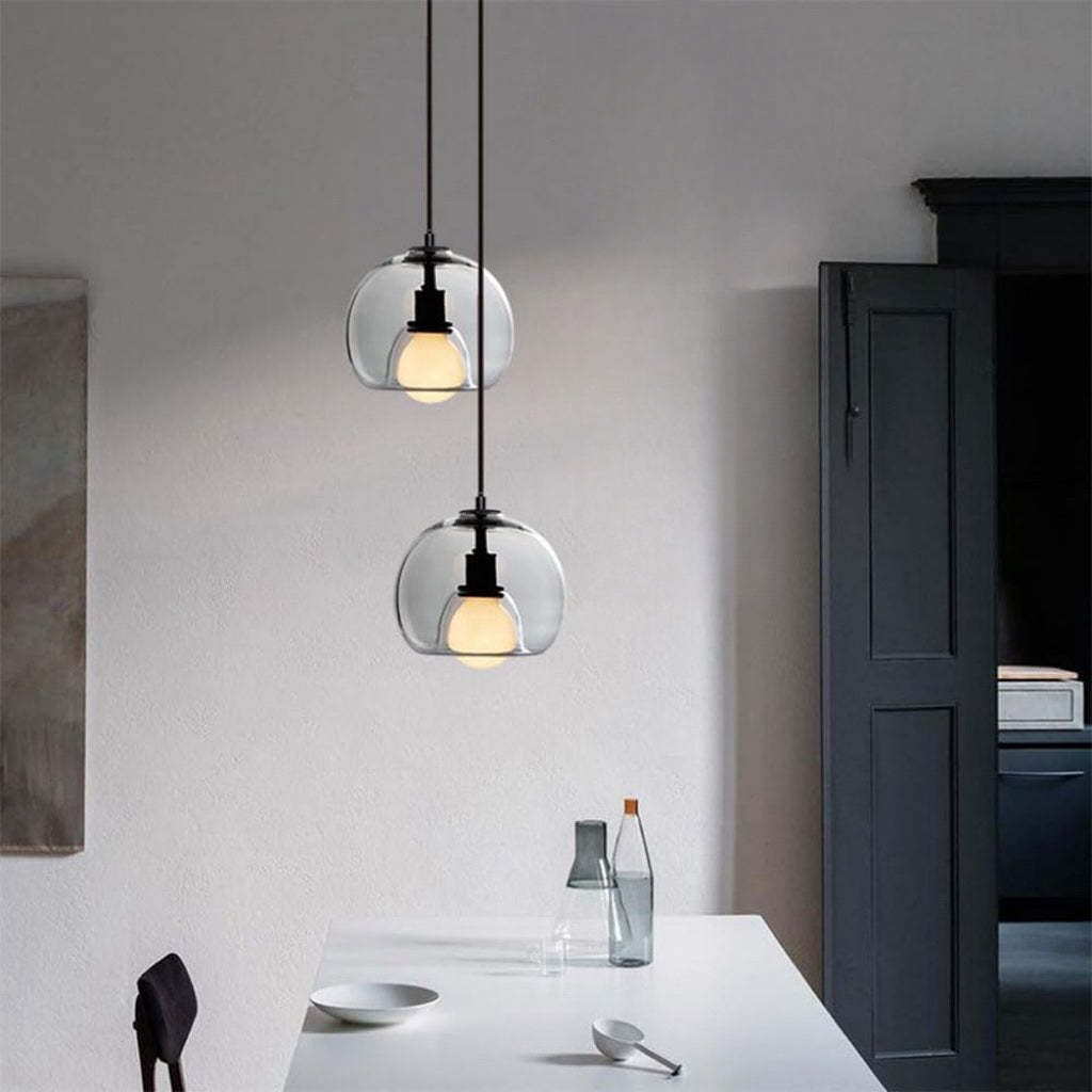 Modern Multi-Head Glass Kitchen Pendant Lights