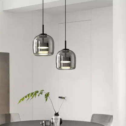 Modern Simple Glass Bowl Led Kitchen Pendant Light