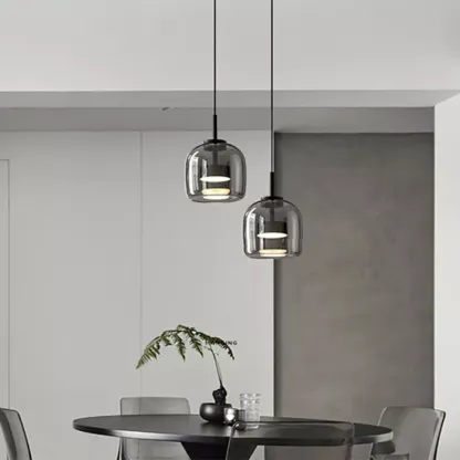 Modern Simple Glass Bowl Led Kitchen Pendant Light