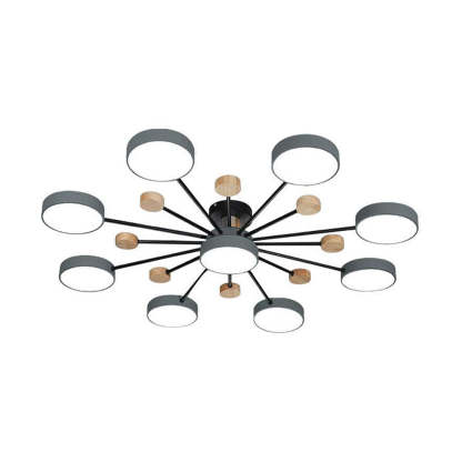 Modern Semi Flush Mounted LED Ceiling Lights for Living Room