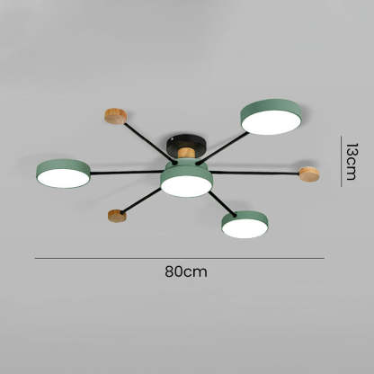Modern Semi Flush Mounted LED Ceiling Lights for Living Room
