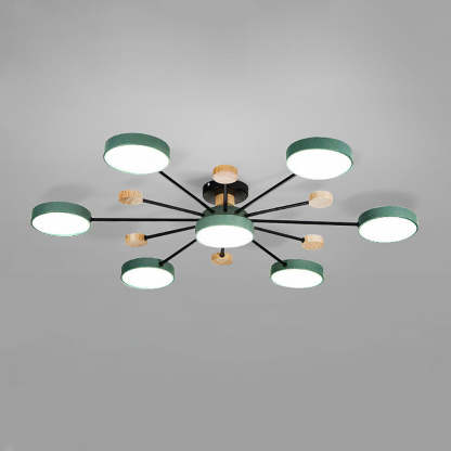 Modern Semi Flush Mounted LED Ceiling Lights for Living Room