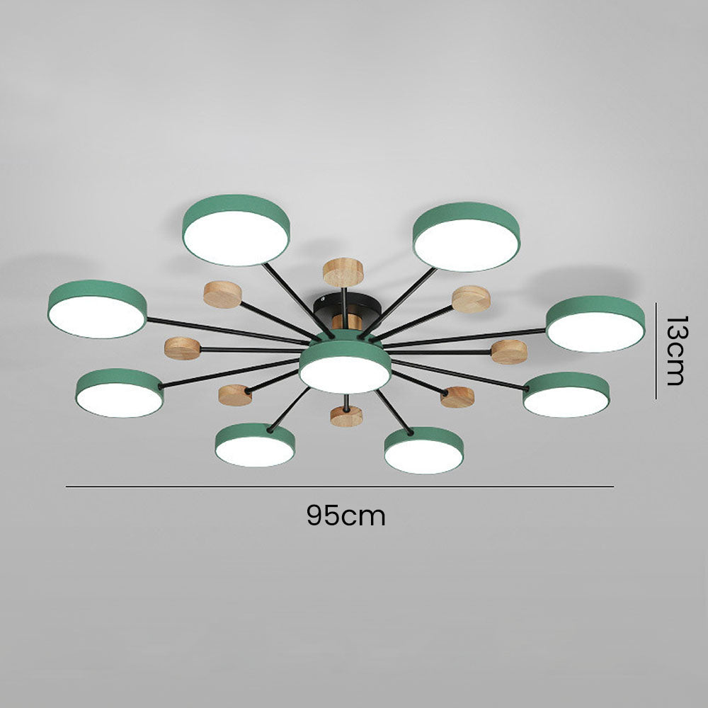 Modern Semi Flush Mounted LED Ceiling Lights for Living Room