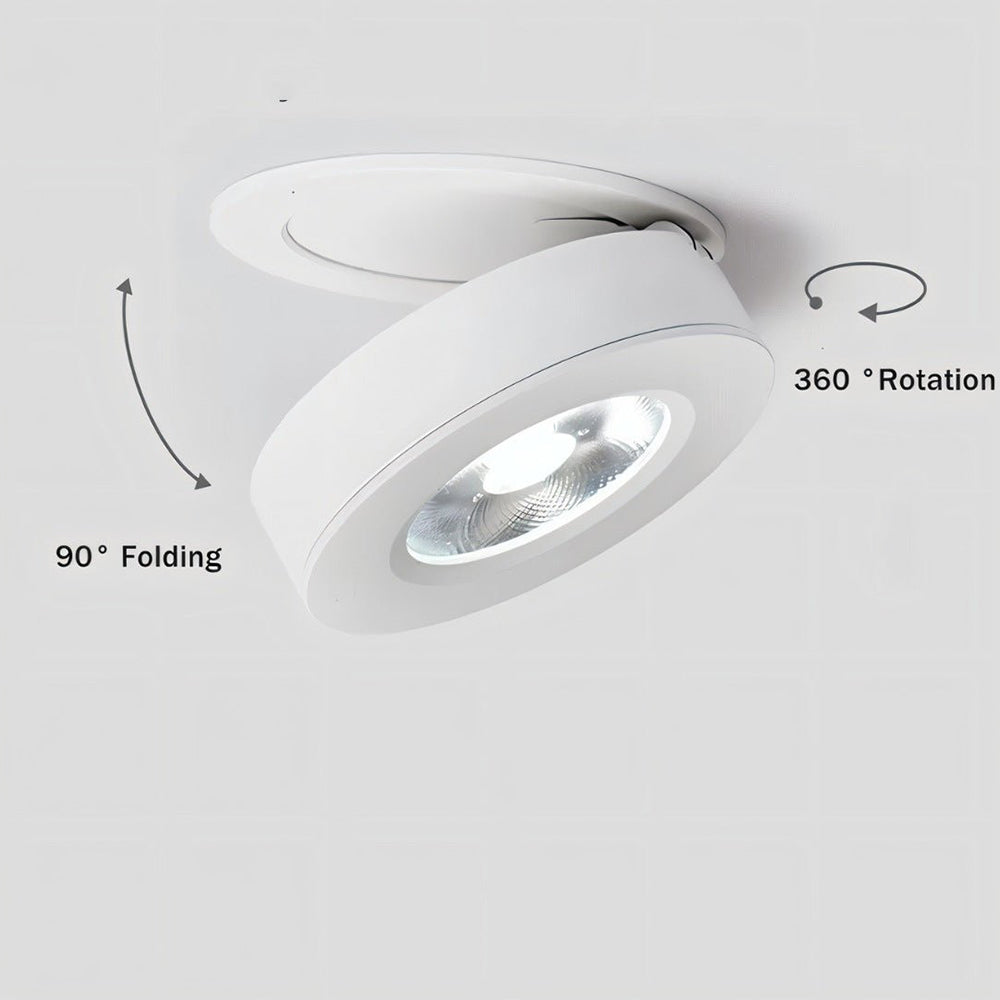 360° Rotatable Compact Round Aluminum LED Ceiling Downlights For Hallway