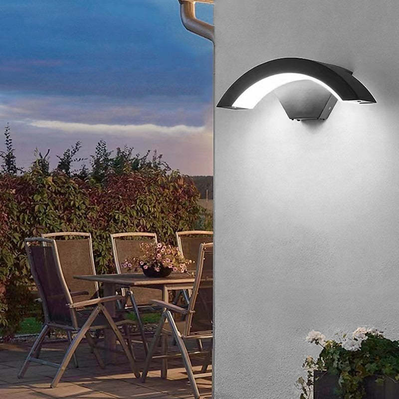 Modern Black Outdoor Wall Lights for Garden