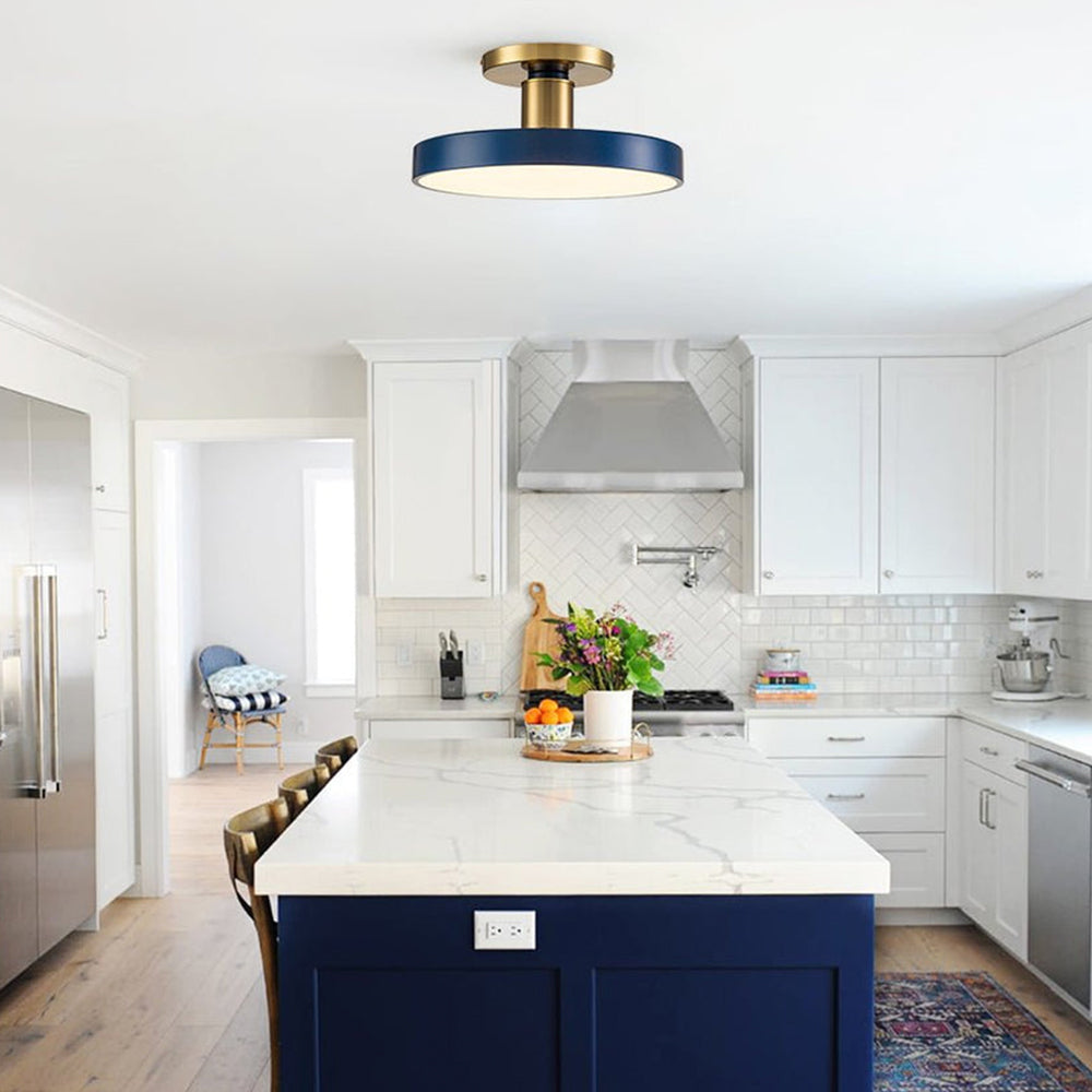 Contemporary Blue LED Ceiling Lights For Living Room