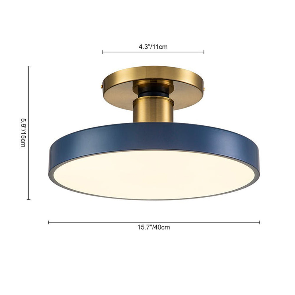 Contemporary Blue LED Ceiling Lights For Living Room