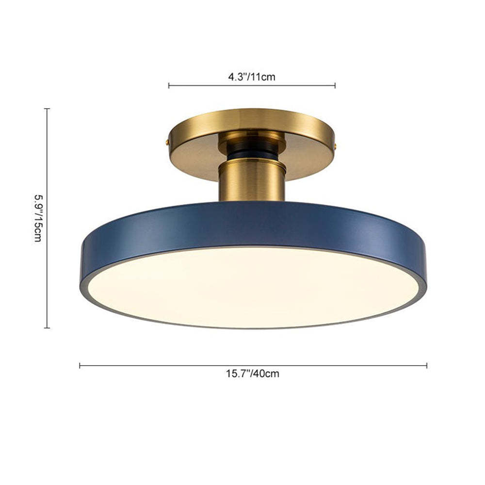 Contemporary Blue LED Ceiling Lights For Living Room