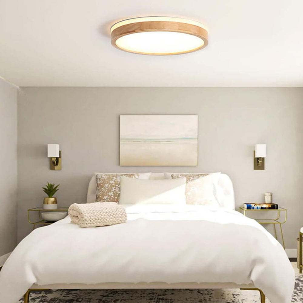 Homdiy Ceiling Lights Modern Round Dimmable LED Bedroom Ceiling Lights