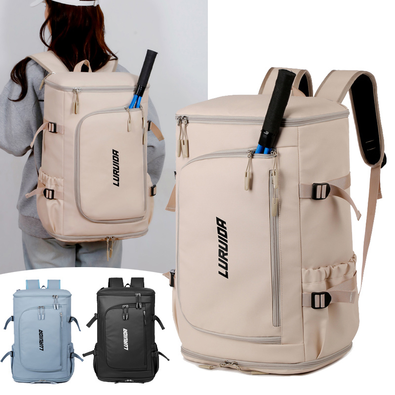 Unisex Large Opening Backpack with Independent Shoe Compartment Multi-pocket Casual Outdoor Sports Basketball Shoulders Bag