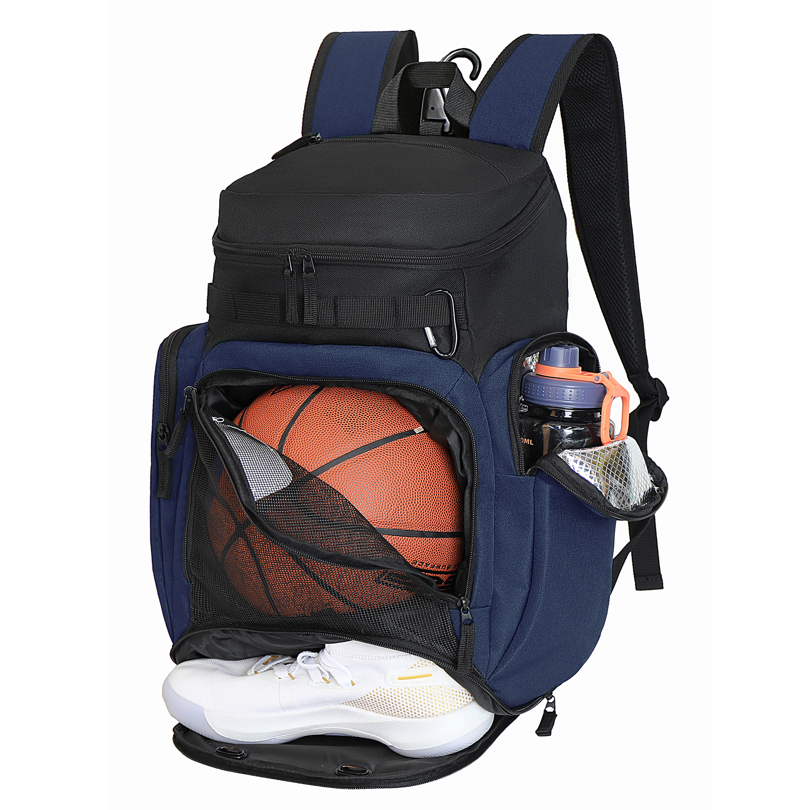 Basketball Backpack Large Sports Bag, Gym Bag with Ball Compartment and Shoe Compartment to Store Sports Shoes Water Bottles Lap