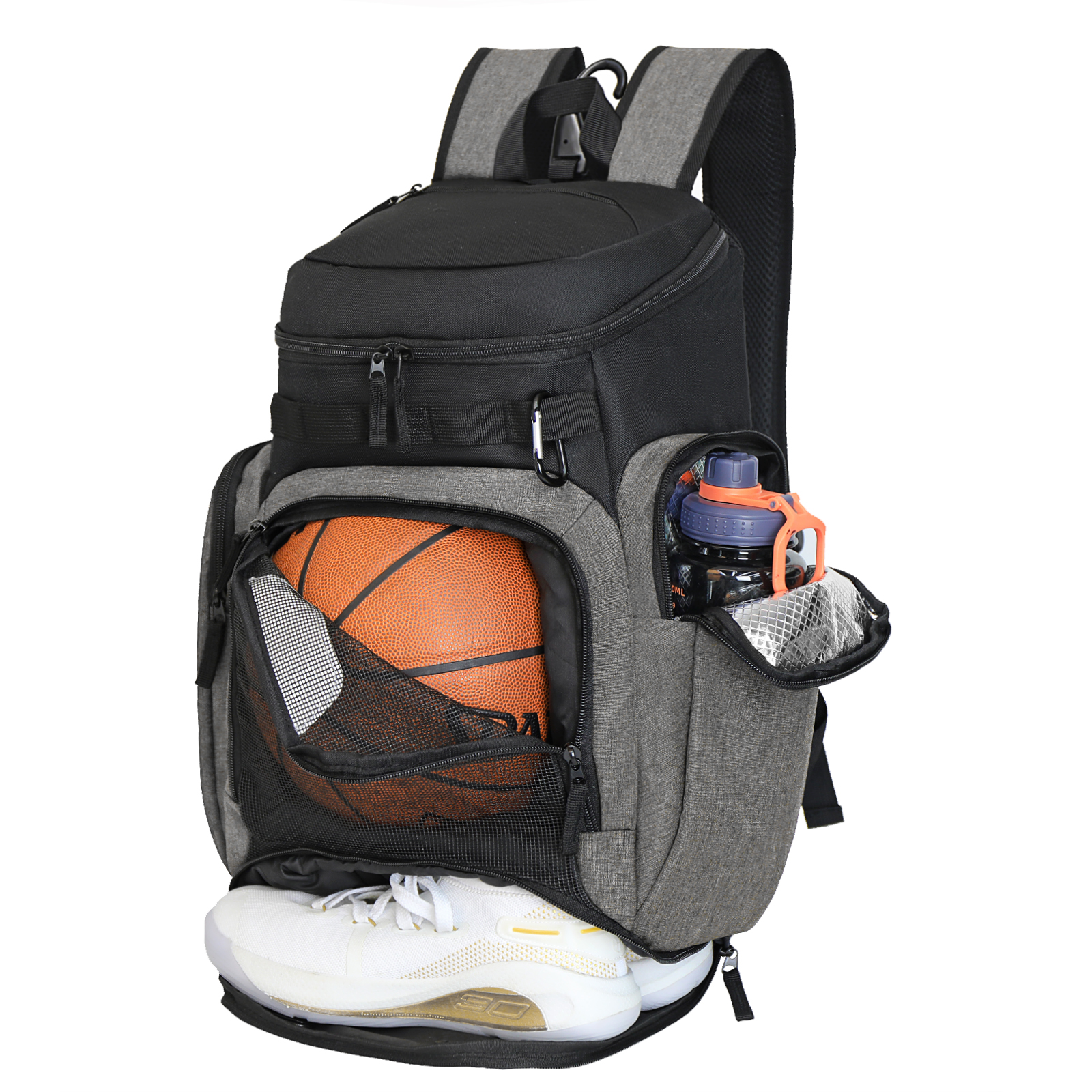 Basketball Backpack Large Sports Bag, Gym Bag with Ball Compartment and Shoe Compartment to Store Sports Shoes Water Bottles Lap