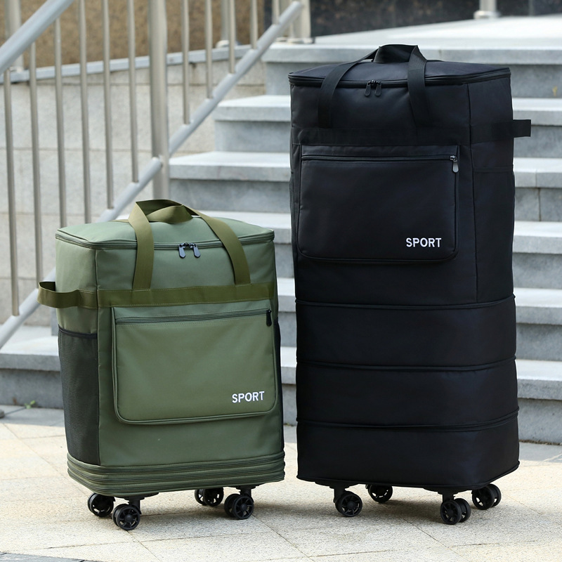Luggage bag, large capacity travel bag, checked bag with wheels, Oxford cloth, encrypted large capacity luggage bag