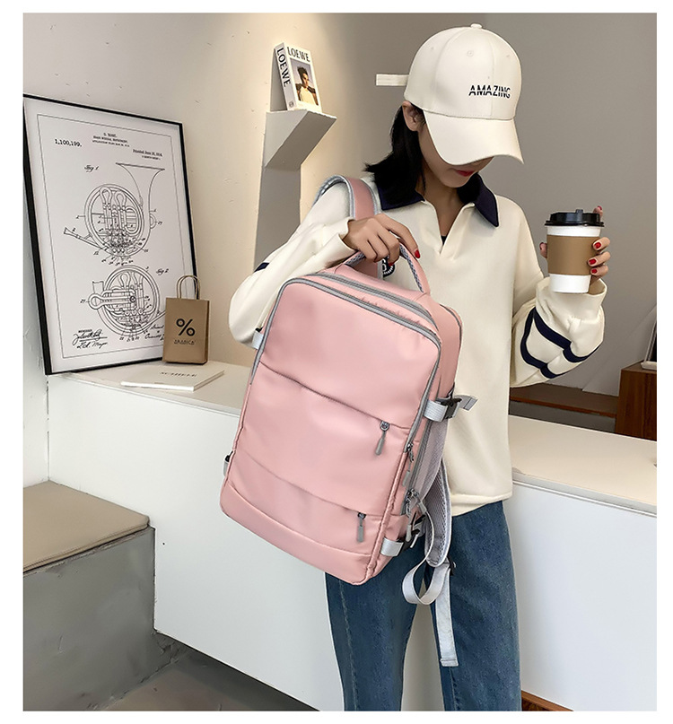 Casual Travel Backpack Women Waterproof Anti-Theft Casual Backpack Bag with Luggage Strap Laptop Backpack Women