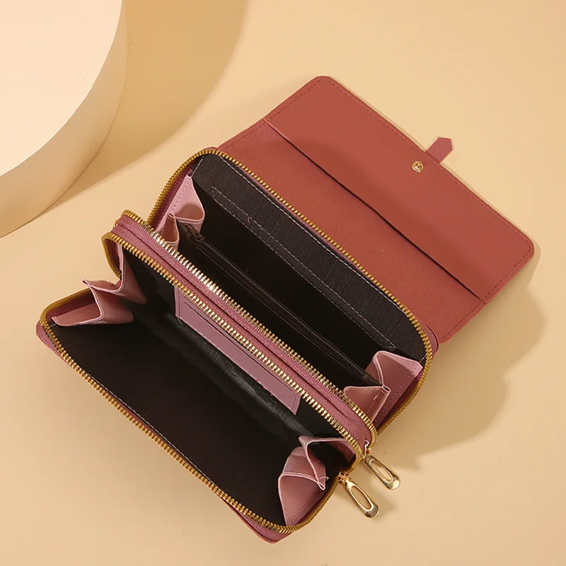 Female Shoulder Bag Women Functional Crossbody Chain Wallet Mobile Phone Bag Big Capacity Women Mini Bag