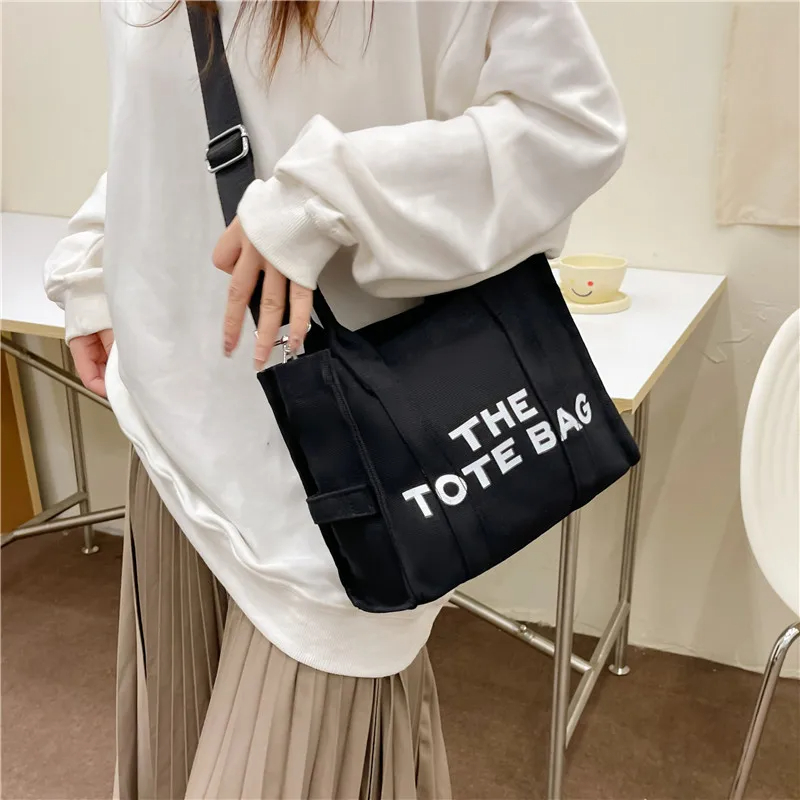 Women Canvas Handle Handbag Casual Ladies Shoulder Messenger Bag for Women Fashion Female Crossbody Bag Women