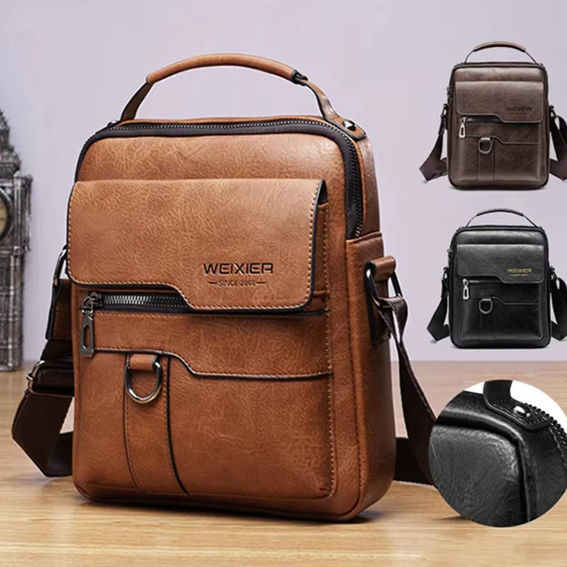Men Crossbody Bag Vintage Classic  Mens Cross Body Bag Single Shoulder Bag Cross Body Bags for Men