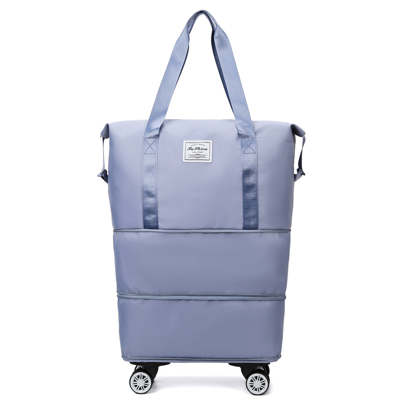 Business travel luggage bag Oxford cloth large capacity travel bag Dry wet separation storage Detachable universal wheel