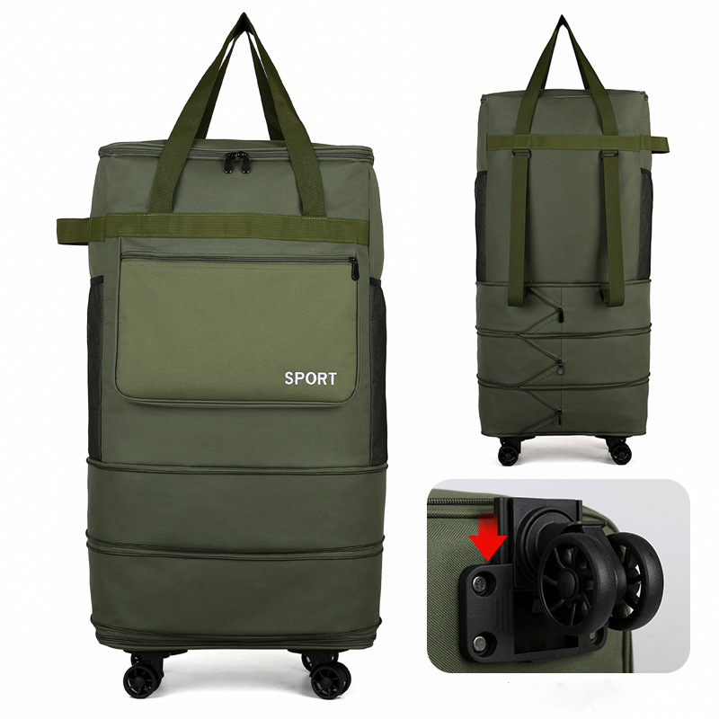 Luggage bag, large capacity travel bag, checked bag with wheels, Oxford cloth, encrypted large capacity luggage bag