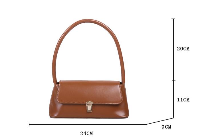 Women's Shoulder Bag Handbag Retro Underarm Bag Fashion Simple Solid Color New Hand Shoulder Bag