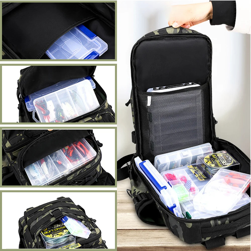 Fishing Backpacks Tactical Travel Backpack Bag Sling Bag Outdoor Hiking Camping Hunting Backpack