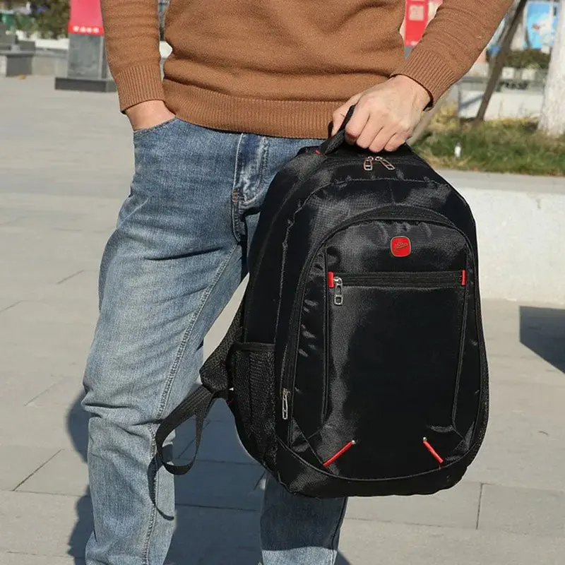 Travel Backpack Casual Solid Color Backpack Material Oxford Men New Backpack Multi-functional  Simple Bag