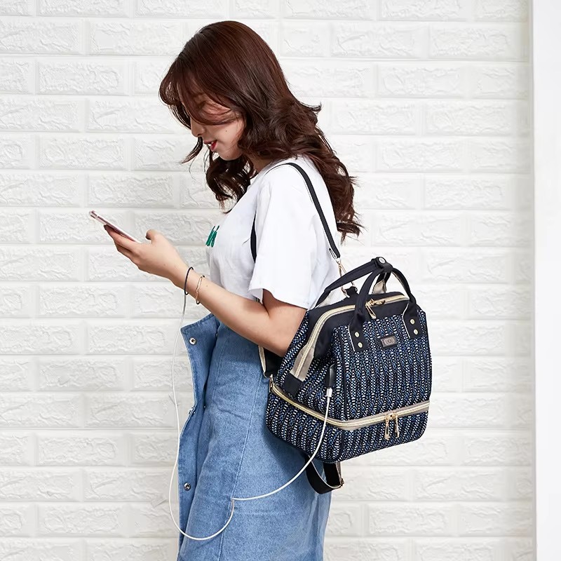 Multi-functional Backpack Maternity Large Capacity Dry Wet Separation Zipper Mother Travel Backpack
