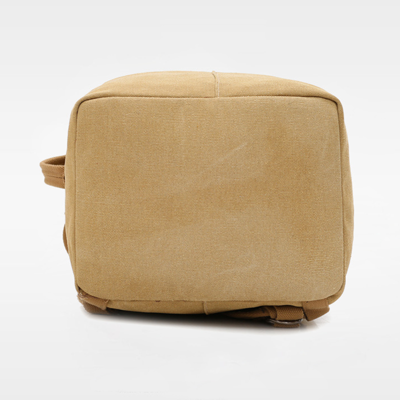 Rilibegan Canvas Backpack Men's Outdoor Travel Bucket Bag Hiking Backpacks Men's and Women's Large Carry-on Bags