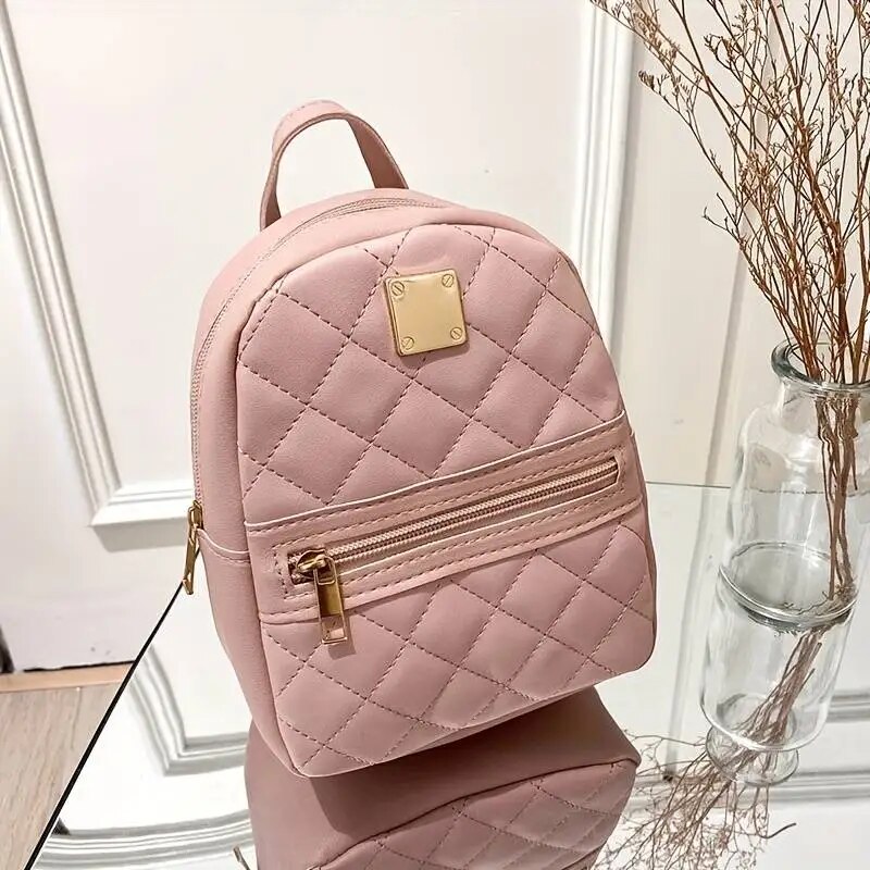 Fashion Backpack Women Designer PU Leather Small Girl Backpack Bag Leisure Women Shoulder Bag Mini School Backpack Travel Bag