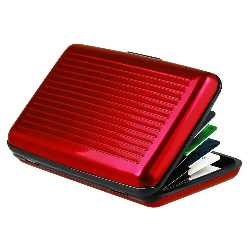 Rilibegan Card Bag Wallet Aluminum Alloy Credit Card Bag Aluminum Shell Commercial Wallet Anti Magnetic Business Card Bags
