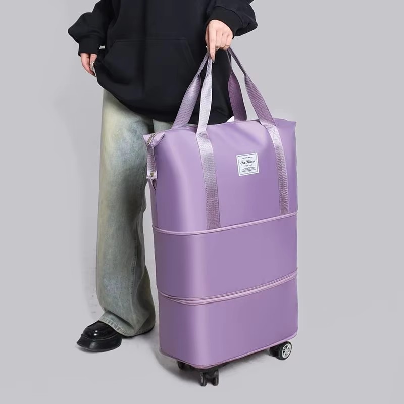 Business travel luggage bag Oxford cloth large capacity travel bag Dry wet separation storage Detachable universal wheel