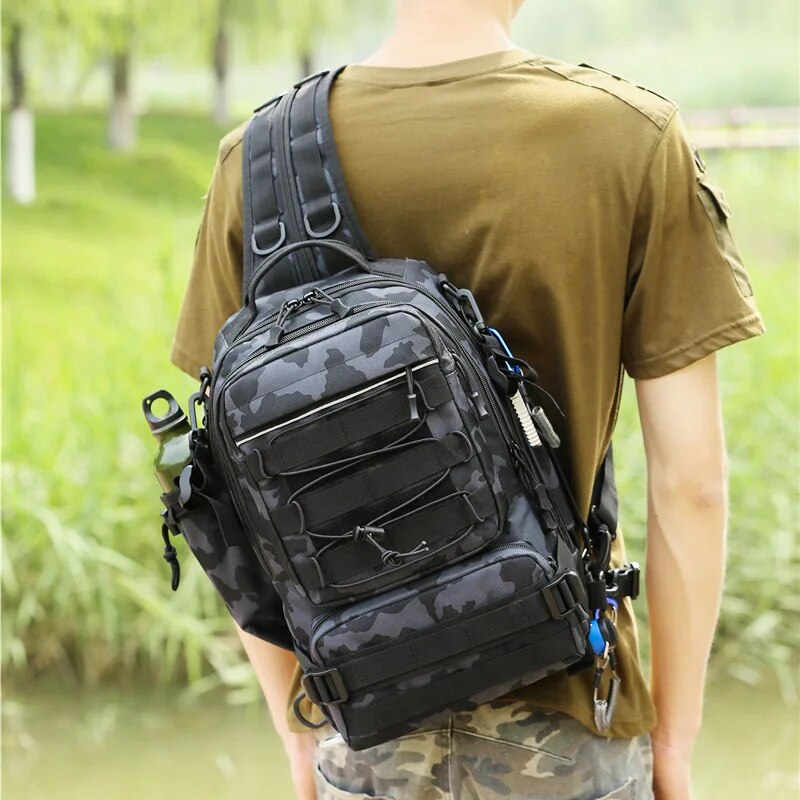 Luya Backpack Fishing Gear Backpack Multifunctional Fishing Outdoor Fishing Rod Backpack Fishing Chest Bags