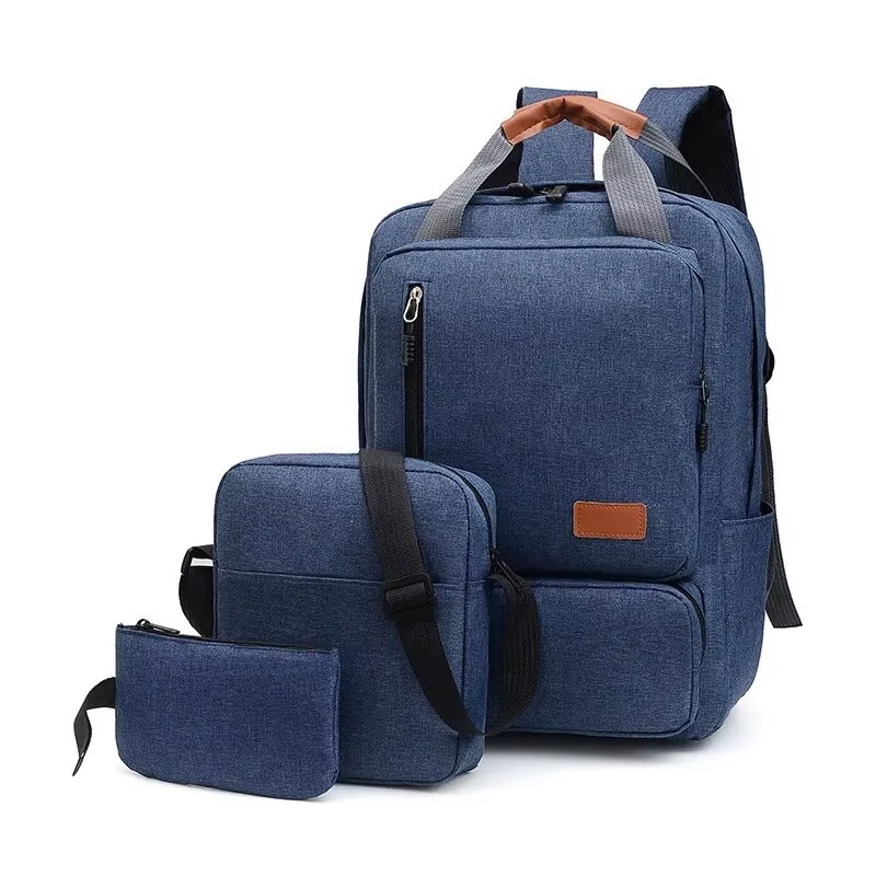 Men Business Backpack Laptop Computer Bags Large Capacity Casual Oxford Student Backpack New Preppy Style Bags Solid Unisex