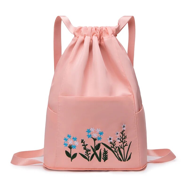 Travel Backpack Swimming and Fitness Bag Large Capacity Embroidered Backpack Splash Proof Sports Backpack