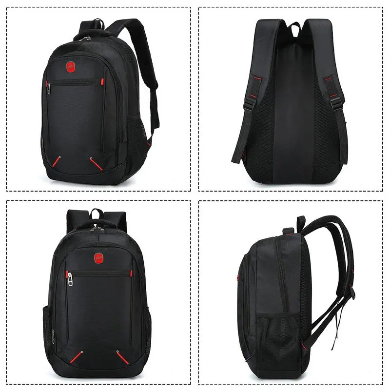 Travel Backpack Casual Solid Color Backpack Material Oxford Men New Backpack Multi-functional  Simple Bag