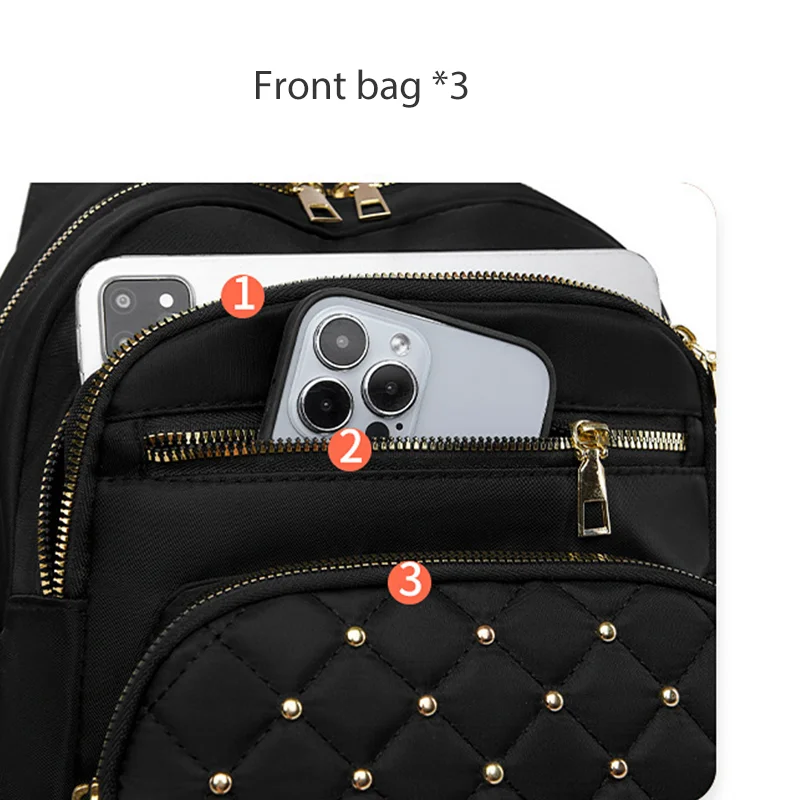 Outdoor Travel Bag Ladies Oxford Cloth Backpack Large Capacity Outdoor Travel Bag Fashion Casual Backpack