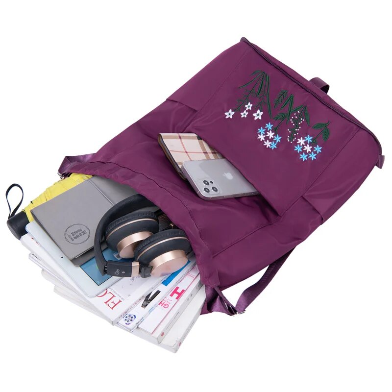 Travel Backpack Swimming and Fitness Bag Large Capacity Embroidered Backpack Splash Proof Sports Backpack