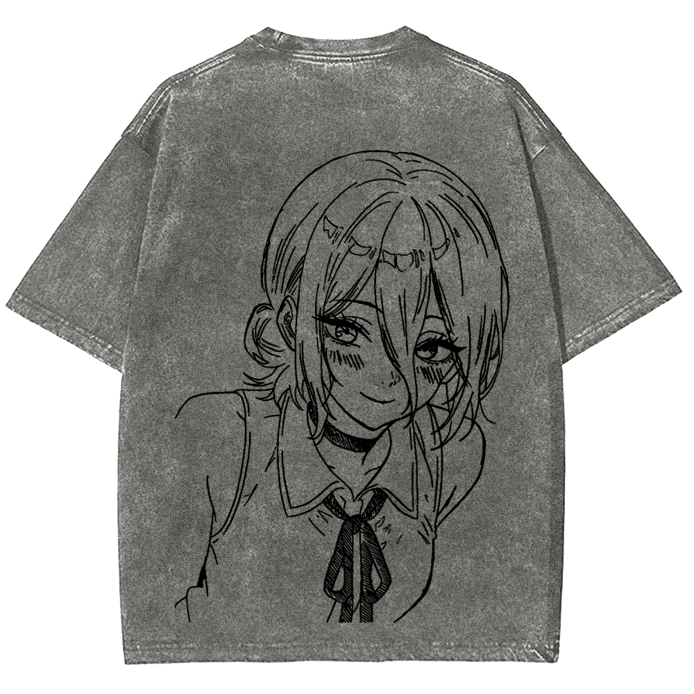 Chainsaw Man Unisex Fit Washed T-Shirt 2511004400