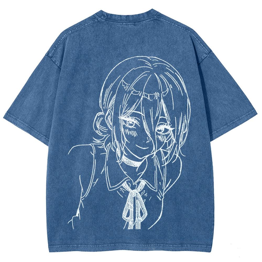 Chainsaw Man Unisex Fit Washed T-Shirt 2511004400