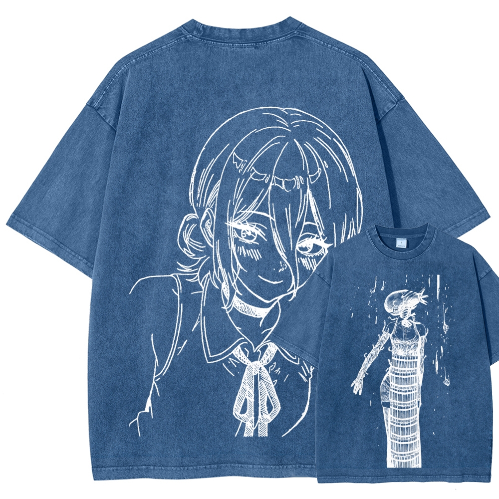 Chainsaw Man Unisex Fit Washed T-Shirt 2511004400