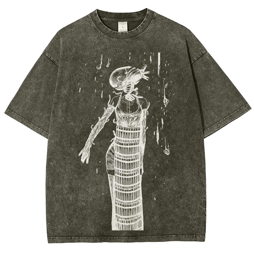 Chainsaw Man Unisex Fit Washed T-Shirt 2511004400