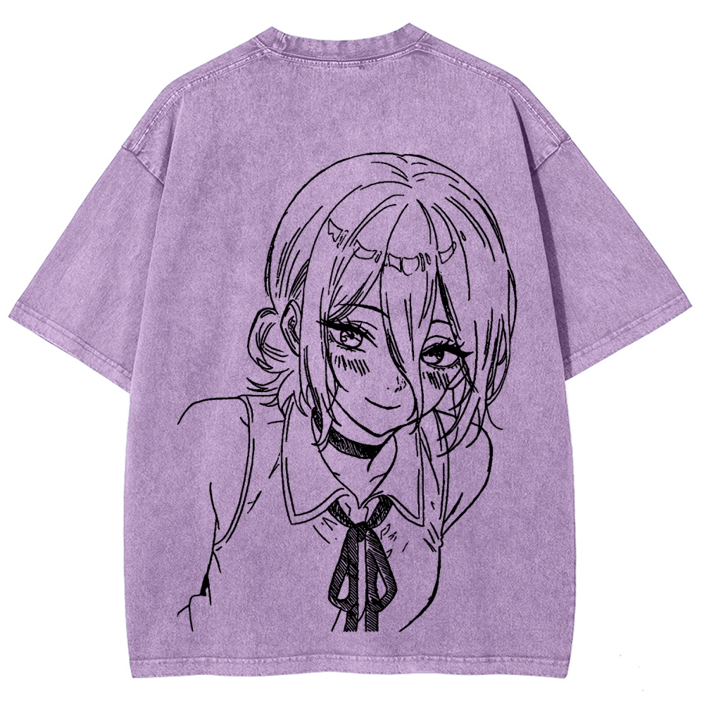 Chainsaw Man Unisex Fit Washed T-Shirt 2511004400