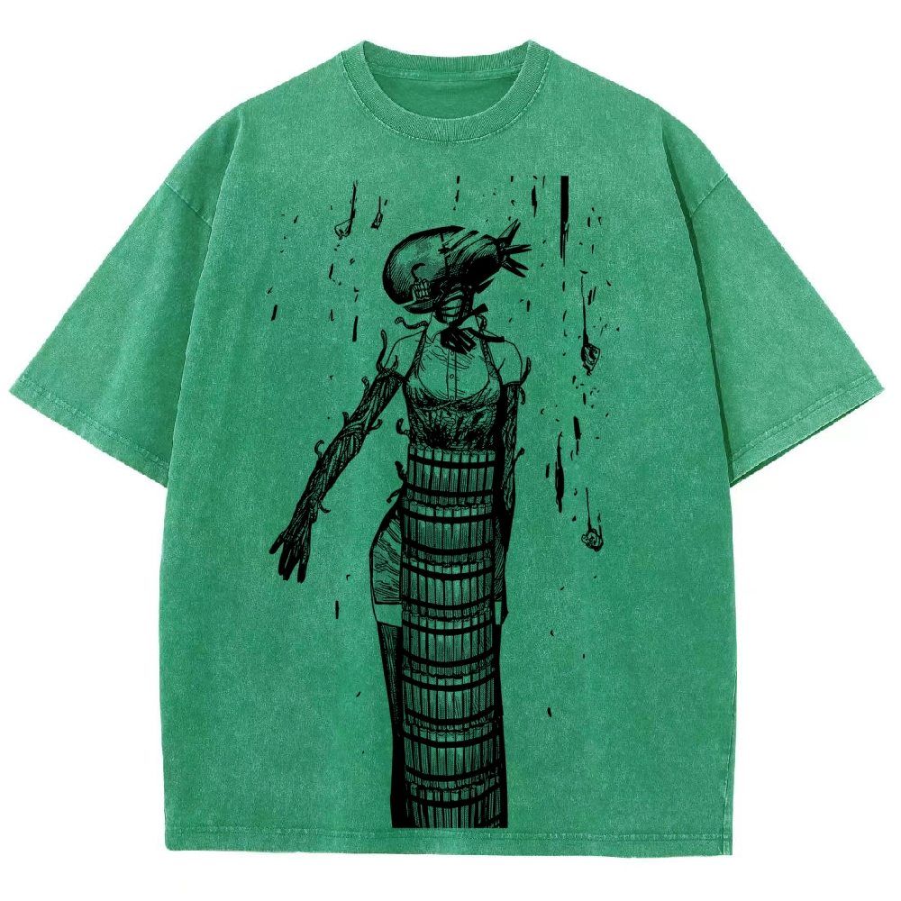 Chainsaw Man Unisex Fit Washed T-Shirt 2511004400