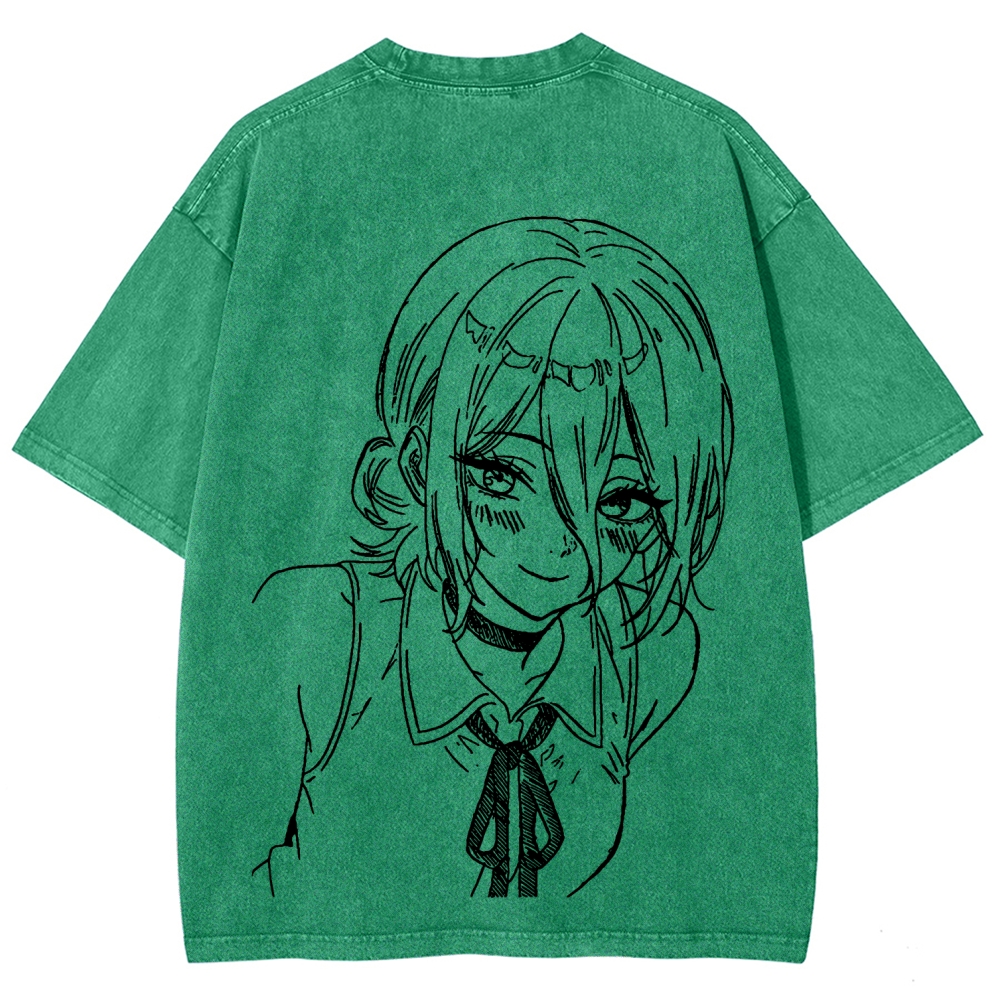 Chainsaw Man Unisex Fit Washed T-Shirt 2511004400