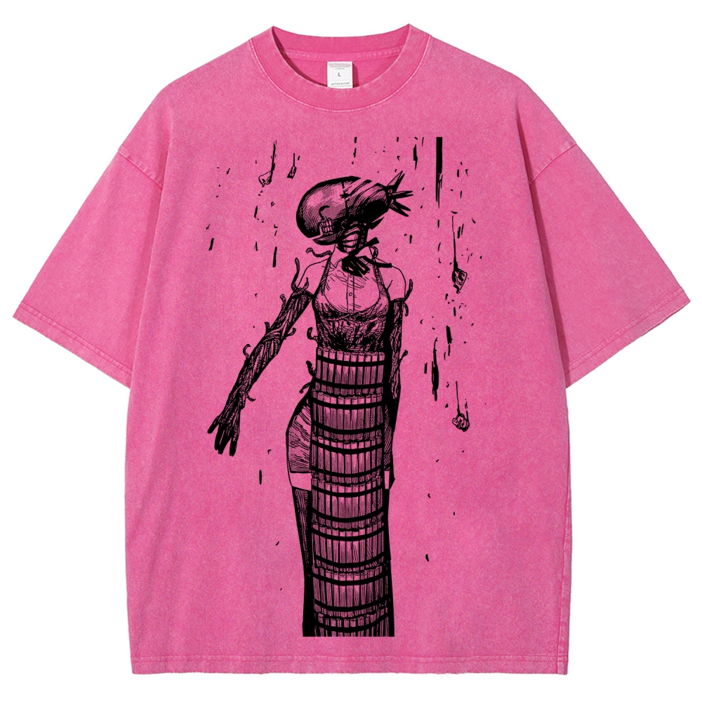 Chainsaw Man Unisex Fit Washed T-Shirt 2511004400