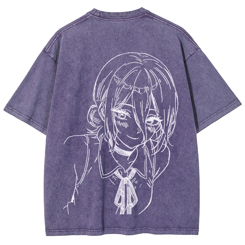 Chainsaw Man Unisex Fit Washed T-Shirt 2511004400