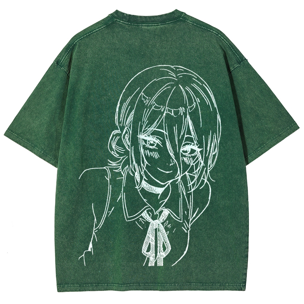 Chainsaw Man Unisex Fit Washed T-Shirt 2511004400