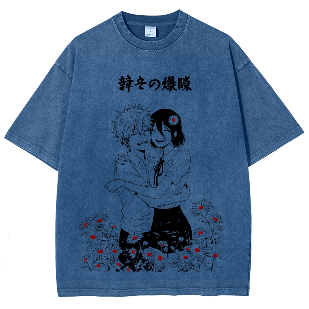 Chainsaw Man Unisex Fit Washed T-Shirt 2511007082