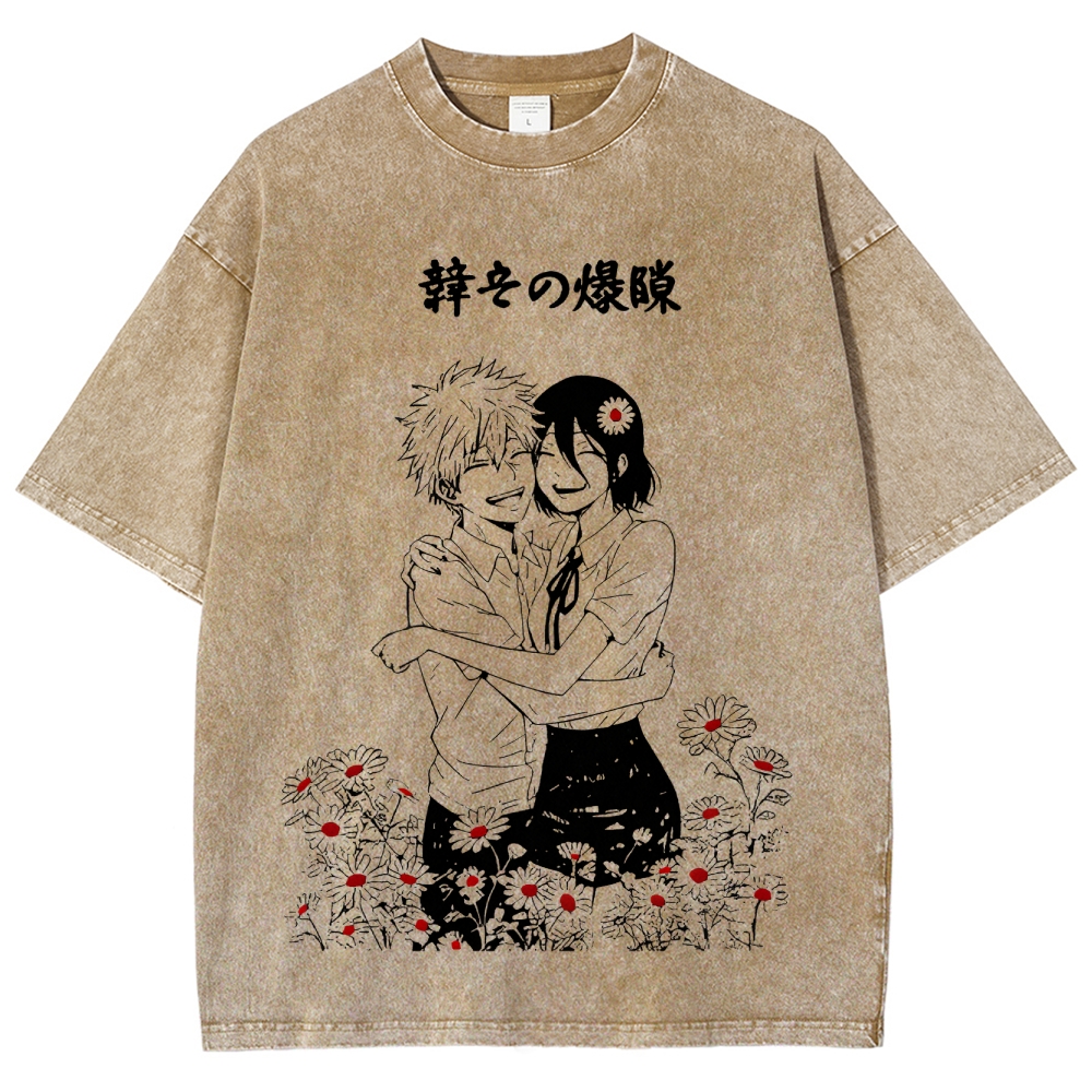 Chainsaw Man Unisex Fit Washed T-Shirt 2511007082