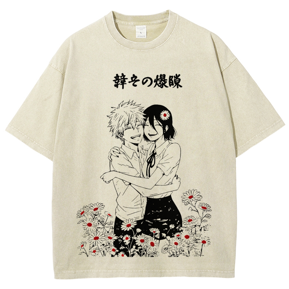 Chainsaw Man Unisex Fit Washed T-Shirt 2511007082